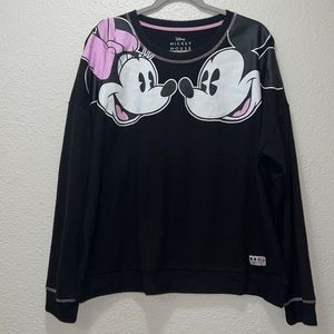 Disney Mickey and Minnie Crew Neck Sweater